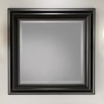 Lustro Devon&Devon, w czarnej, drewnianej ramie 83x83 cm