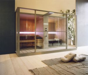 łaźnia parowa w 3 w 1 do zabudowy wolnostojąca w Herbeć showroom Warszawa Kraków