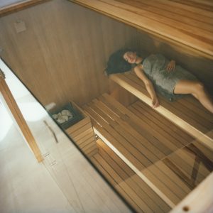 Effe Effegibi sauna i jej wnętrze